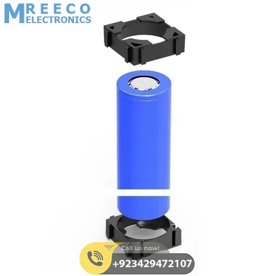 1 Piece 18650 Lithium Cell Battery Holder Bracket - Back View