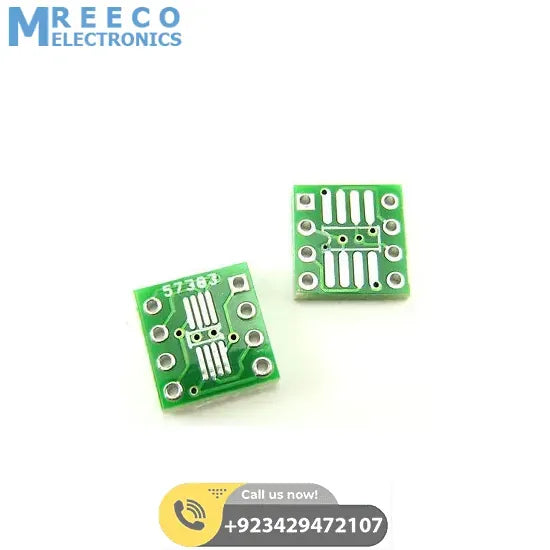 SOP8 SO8 SOIC8 TSSOP8 MSOP8 to DIP8 Adapter PCB Conveter Board - Front View