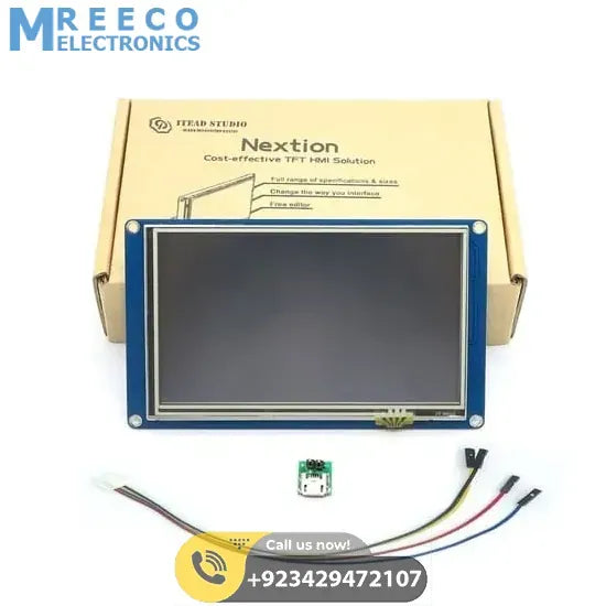 5 Inch LCD HMI TFT Intelligent Touch Display Module Nextion NX8048T050 - Front View