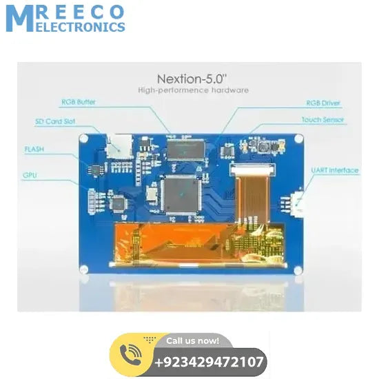 5 Inch LCD HMI TFT Intelligent Touch Display Module Nextion NX8048T050 - Side View