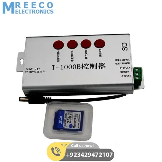 Addressable LED Pixel Controller T1000B T-1000B - Side View