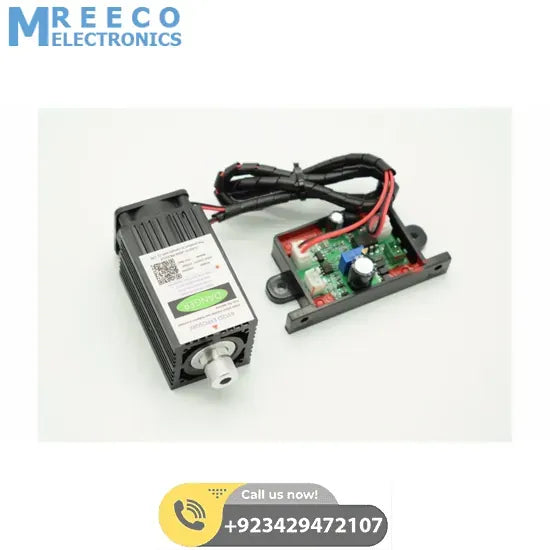 Focusable 1W or 1000mw 450nm Infrared IR Laser Diode Dot Module - Side View