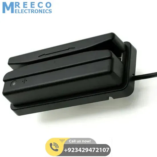 Swipe USB Magnetic Card Reader Scanner Slot Reader - Back View