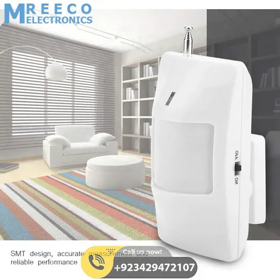 433MHZ Wireless PIR Motion Sensor Detector for Home Security - Top View