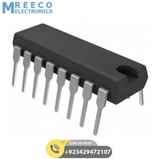 CD4511 BCD To Seven Segment Display Driver IC In Pakistan - Front View