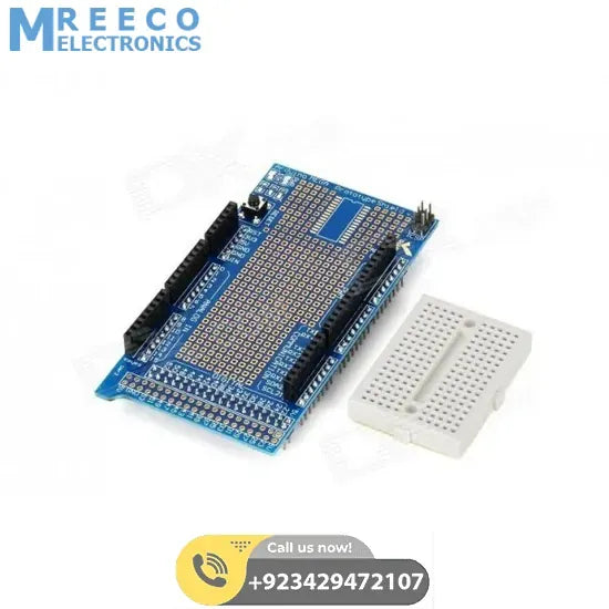 Arduino MEGA Proto Shield In Pakistan - Side View