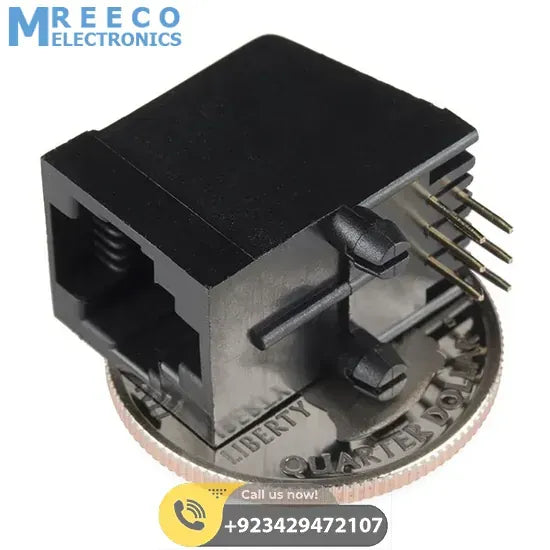 DELL PCB Mount RJ11 6 Pin Connector In Pakistan - Side View