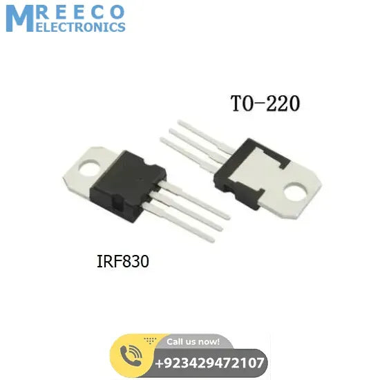 IRF830 N-CHANNEL MOSFET - Back View