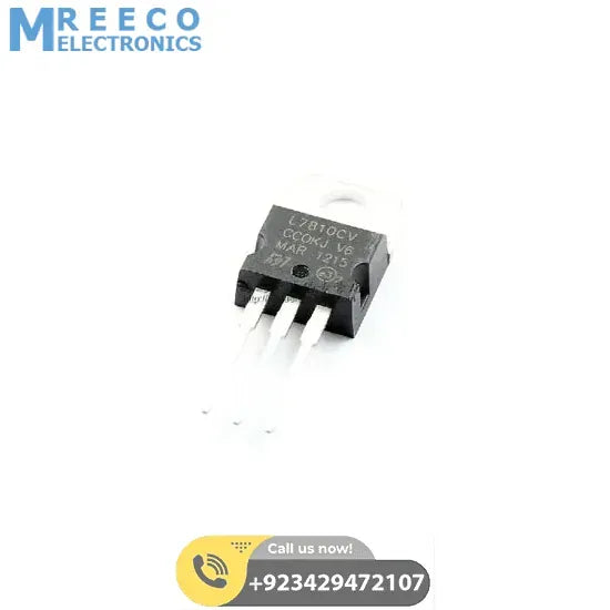 L7810 voltage regulator - Front View