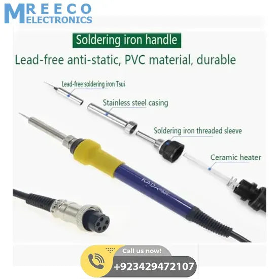 KADA903D KADA 903D Digital Hot Air Gun Soldering Iron SMD Rework Station 15v 2A With Regulated Power Supply 3 in 1 Multifunction Desoldering station - Top View