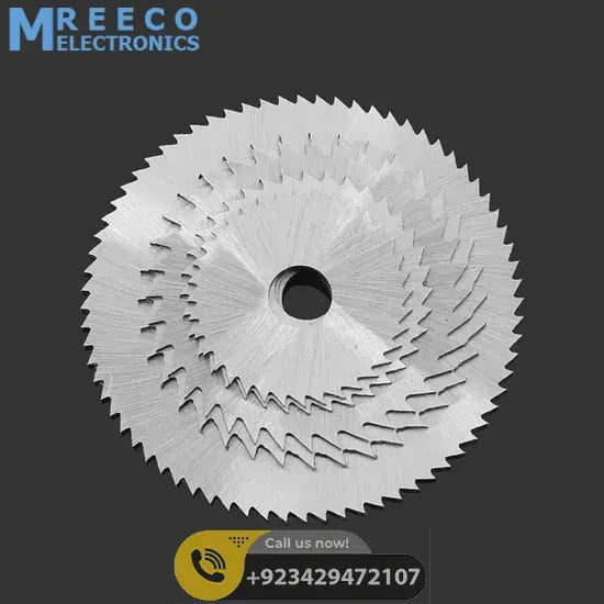 HSS Circular Saw Blade Set For Metal & Dremel Rotary Tools - Back View