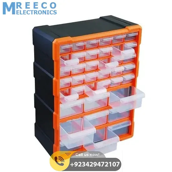 39 Drawer Components Tool Storage Box Makeup Medicine Jewelry And Stationery Oraganizer - Front View