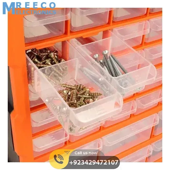 39 Drawer Components Tool Storage Box Makeup Medicine Jewelry And Stationery Oraganizer - Side View