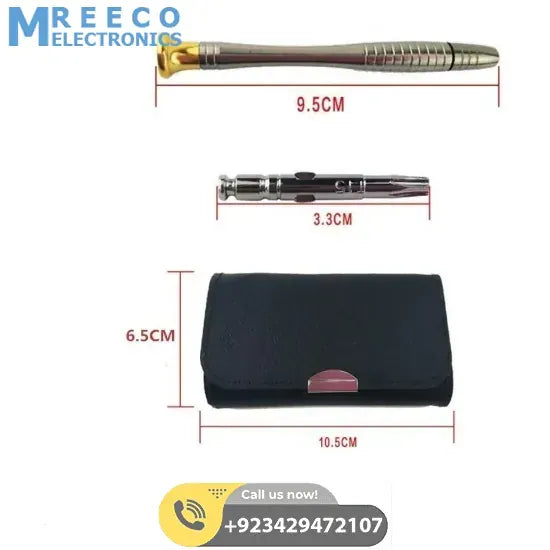 25 in 1 Precision Screwdrivers Set,Mini Screwdrivers Repair Tools Kits with Leather Case for Mobile Phone, PC Laptop, MacBook, Tablet, iPad, Computers Repair - Side View