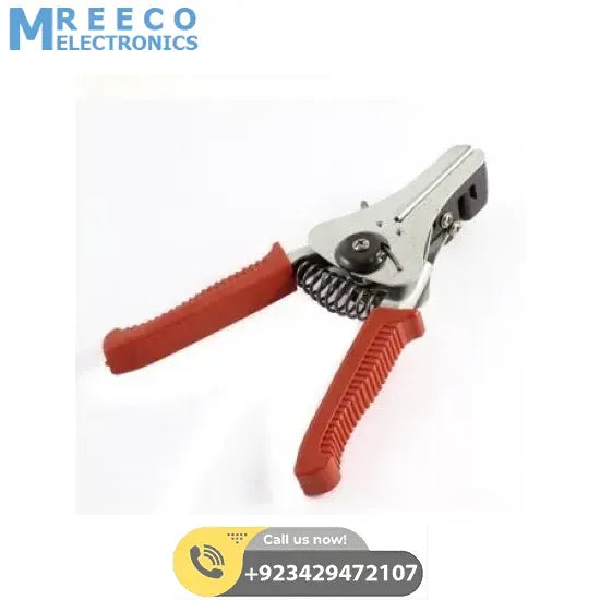 Wire Stripper spring loaded plastic coated handle - Front View