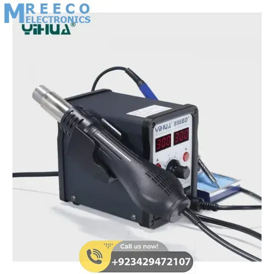 Hot Air Soldering Rework Station Welding Machine YIHUA YH898BD+ - Side View