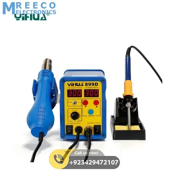 Hot Air Soldering Rework Station Heat Gun Welding Machine YIHUA YH899D - Side View