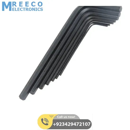 Miniature L Key Wrench Screwdriver Kit Hex key Set Allen 7Pcs 0.7-3.0mm 8PK-022 Proskit - Bottom View