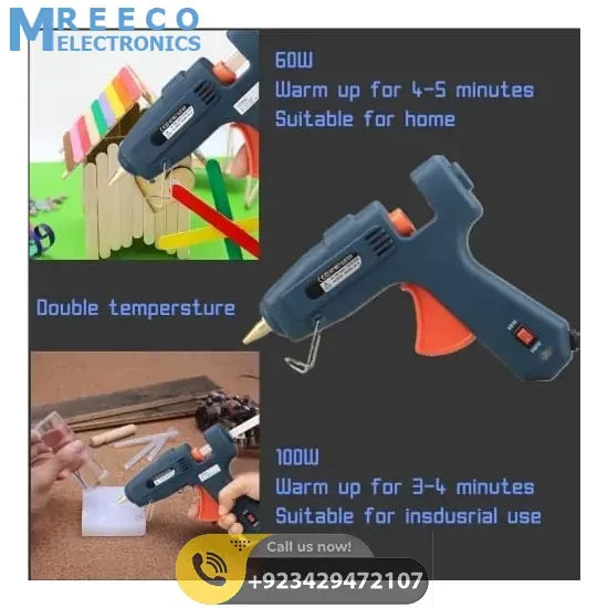 Instant Heat 60W 100W Dual Temperature Glue Gun - Angle View
