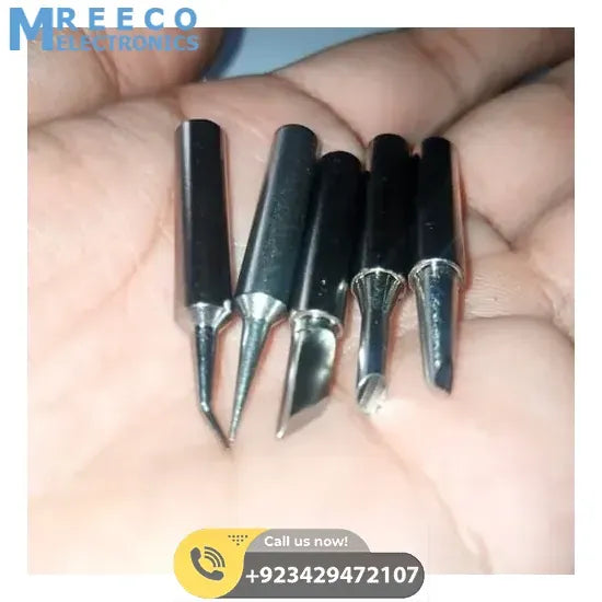 5Pcs Lead-free Soldering Iron Tips - Back View