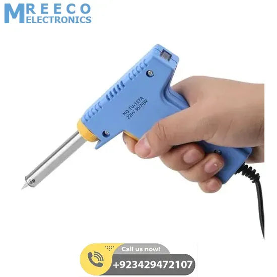 Dual Wattage Electric Temperature Gun Soldering Iron TU-127A - Front View