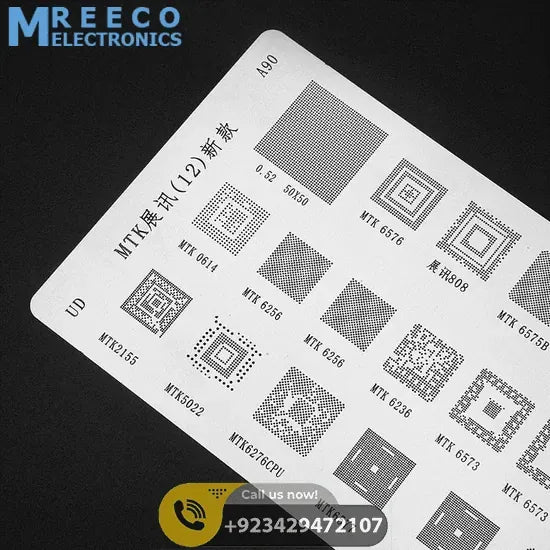 BGA stencil MTK A90 For Mobile IC - Front View