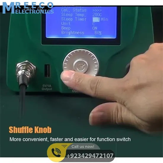 SS-257 75W Soldering Station Intelligent BGA Temperature Controller By Proskit - Side View