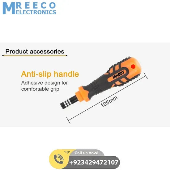 JAKEMY JM-8159 34 in 1 Screwdriver Ratchet Hand-tools Suite Furniture Computer Electrical maintenance Tool - Back View