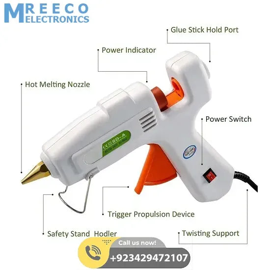 100W Hot Melt Glue Gun SD-A - Top View