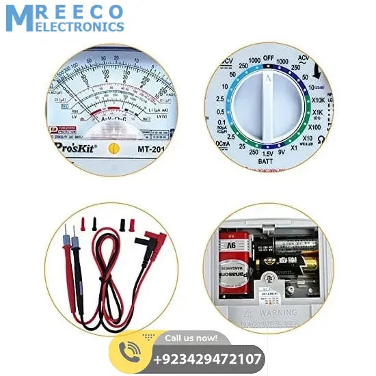 Proskit Analog Multimeter MT2018 - Back View