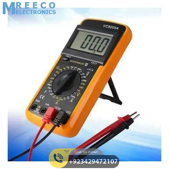 Volt Amp Resistor Ohm Transistor Tester Digital Multimeter 9205b - Side View