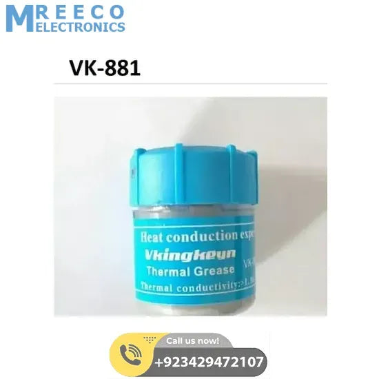 Thermal Conductive Grease Paste VK 881 For CPU GPU Chipset Heatsink - Back View