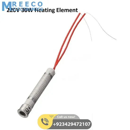 30W 220V Heating Element Iron Core For Soldering Iron - Front View