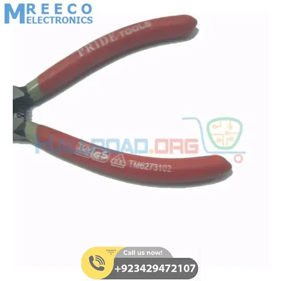 7 Inch 90 Degree Fixed Tip Internal Snap Retaining Ring Plier For Mechanics Electricians - Back View