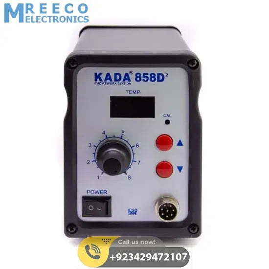 KADA 858D2 Hot Air Heat Gun SMD Rework Station - Side View