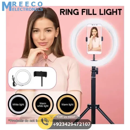 10 inch 26cm Selfie LED Ring Light For TikTok Tik Tok Without Stand - Front View