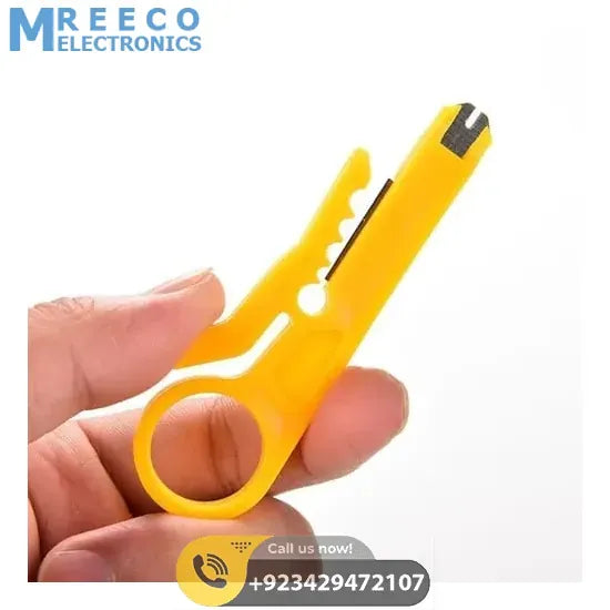 Portable Mini Wire Stripper Flat Nose Cable Cutter - Front View