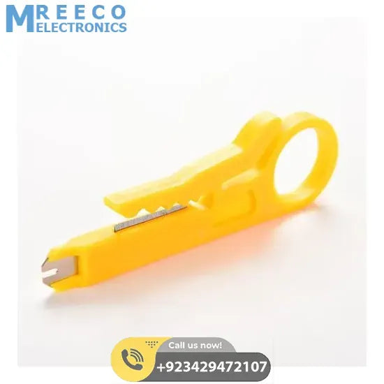 Portable Mini Wire Stripper Flat Nose Cable Cutter - Back View