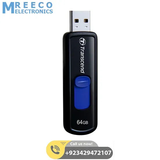 Transcend 64GB USB 2.0 Flash Drive in Pakistan - Back View