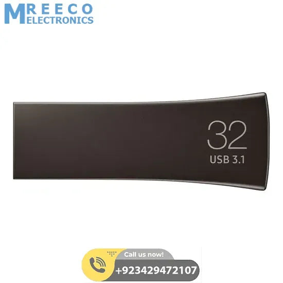 Economical Samsung 32GB USB 3.1 Flash Drive Bar Plus - Bottom View