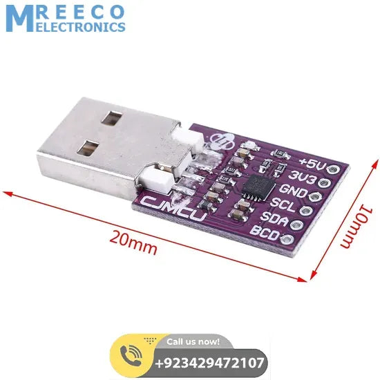 CJMCU-200 FT200XD USB To I2C Module Full Speed USB To I2C Bridge - Back View