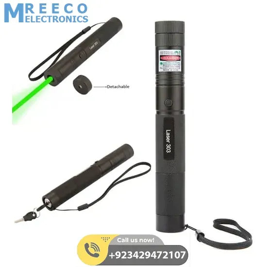 Handheld Focusable Green Laser Pen ZH 303 Rechargeable 1000mw High Beam Green Laser Hunting Pointer - Side View