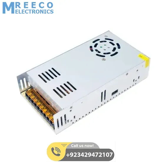 24V 20A Switching Power Supply SMPS - Side View