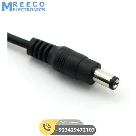 24V 2A DC Power Supply Adapter Charger Refurnished - Side View