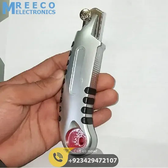 Heavy Duty Knife 24mm Alloy Steel Blade Cutter - Side View