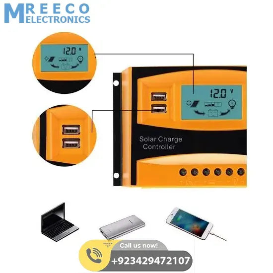 Solar Charge Controller12v 24v 20A (CS2024Z) In Lahore Pakistan - Back View