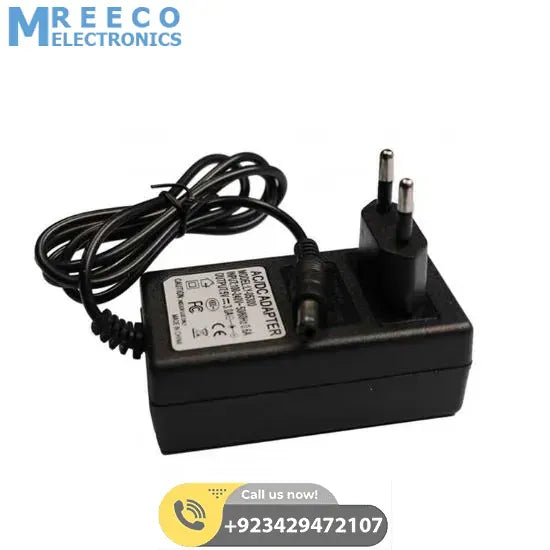 9V 3A Power Supply Adapter - Side View