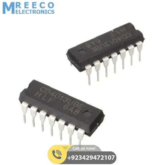 CD4013 D Type Flip Flop - Side View