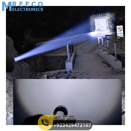 Portable Mini 2 in 1 LED flasht light 1000 lumens 3Modes USB Rechargeable LED Torch Light - Top View