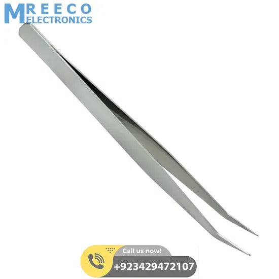 Curve Tip Dissecting Forceps Tweezers - Front View